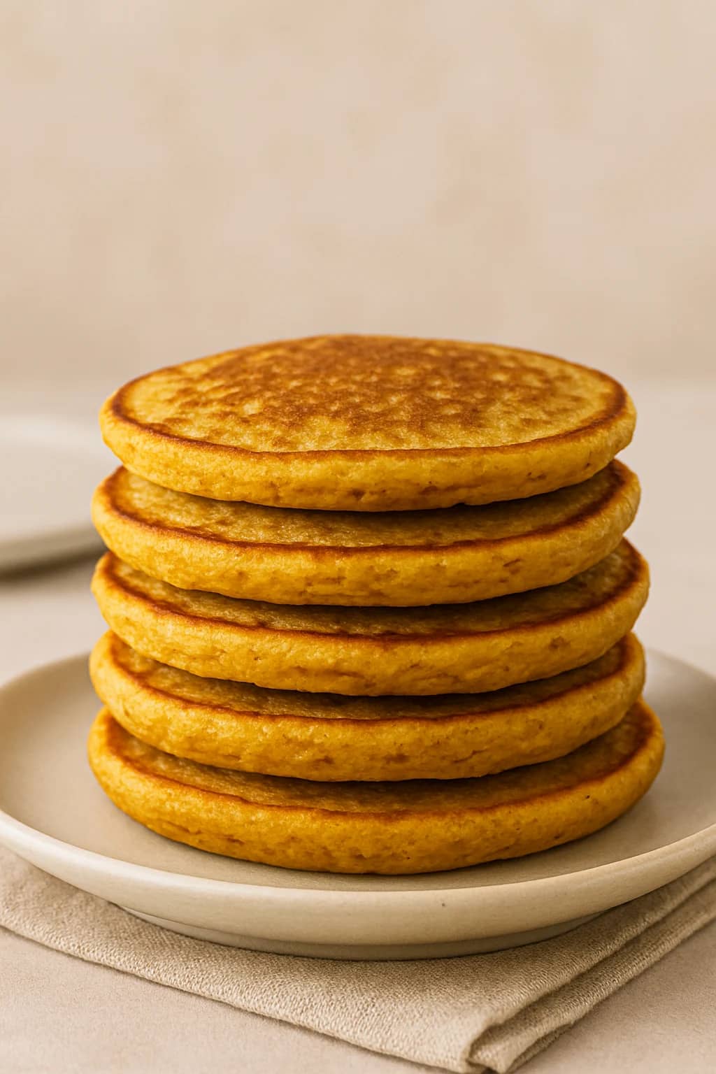 Panquecas douradas feitas com farinha de grão-de-bico, servidas com recheio saudável de vegetais.